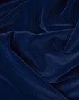 Navy Velvet Flocking Fabric - Fashion Fabrics Los Angeles 