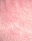 Pink Luxury Long Pile Shaggy Faux Fur Fabric - Fashion Fabrics Los Angeles 