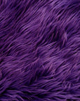 Purple Luxury Long Pile Shaggy Faux Fur Fabric - Fashion Fabrics Los Angeles 