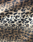 Brown Leopard Print Fleece Fabric - Fashion Fabrics Los Angeles 