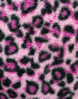 Pink Leopard Print Fleece Fabric - Fashion Fabrics Los Angeles 