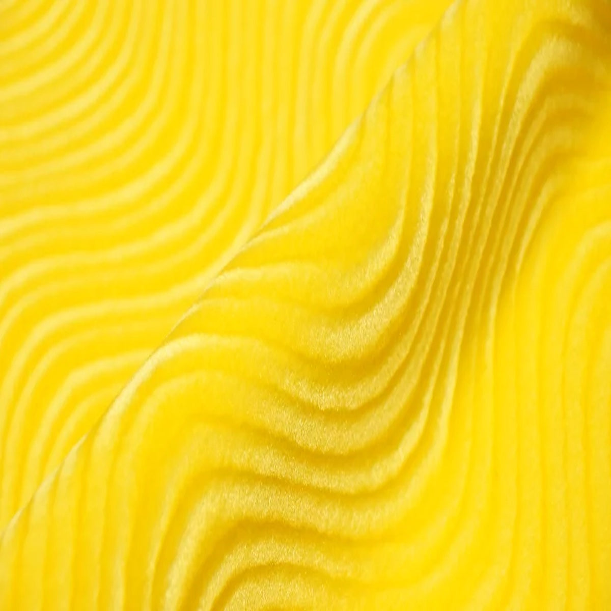 Yellow Swirl Velvet Flocking Upholstery Fabric | Fashion Fabrics ...