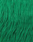 Green Luxury Long Pile Shaggy Faux Fur Fabric - Fashion Fabrics Los Angeles 