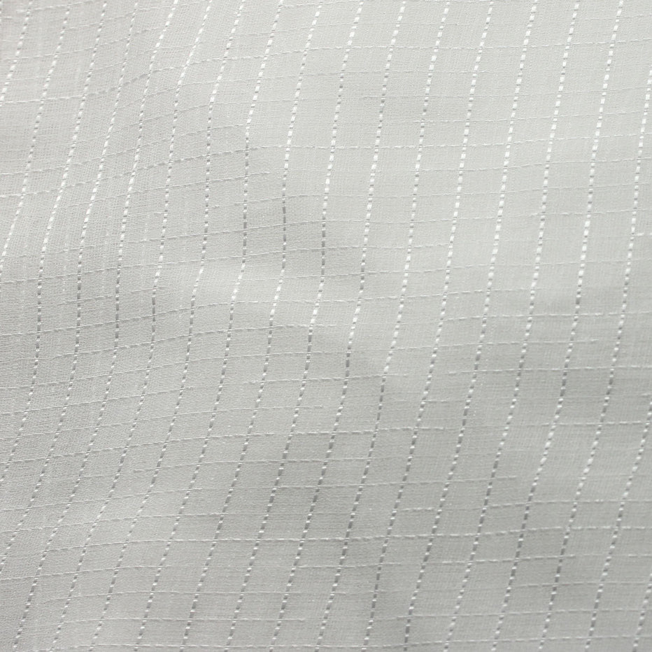 White Semi Square Stripe Sheer Drapery Home Decor Fabric – Fashion ...